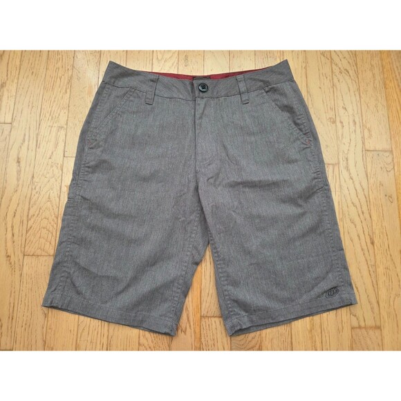 Troy Lee Designs TLD LCQ Shorts Mens Size 30 Gray Casual Chino Pockets - Picture 1 of 7